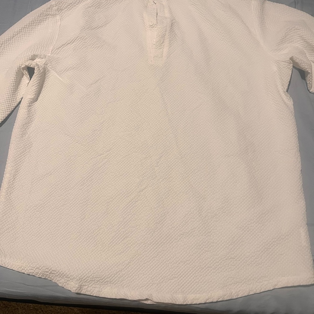 SHEIN Men's Casual White Button Down Shirt